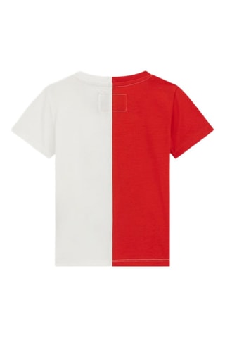 T-shirt - Wit en rood