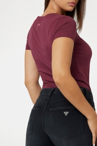 T-shirt slim - Bordeauxrood