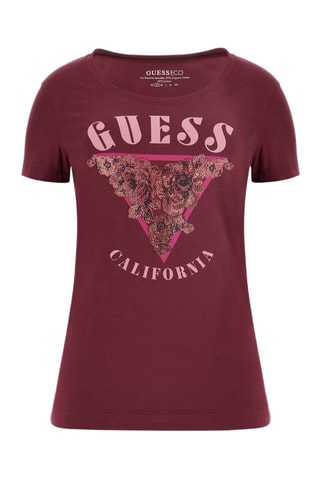 T-shirt slim - Bordeauxrood