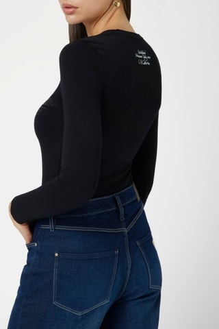 T-shirt slim - Zwart