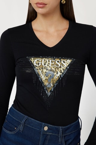 T-shirt slim - Zwart