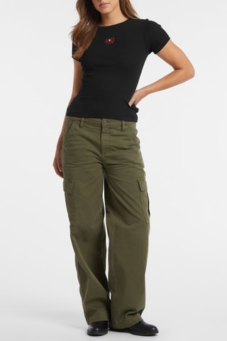 T-shirt slim - Zwart