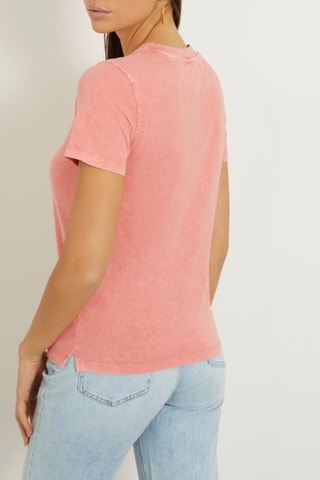 T-shirt Vintage - Koraalrood