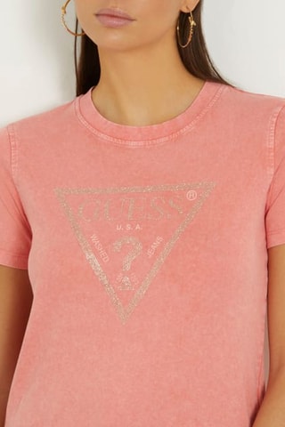 T-shirt Vintage - Koraalrood