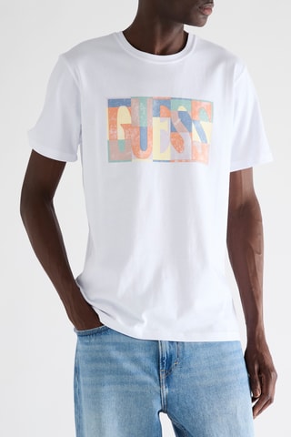 T-shirt Mosaic - Wit