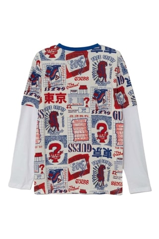 T-shirt Trompe-l’œil - Ecru