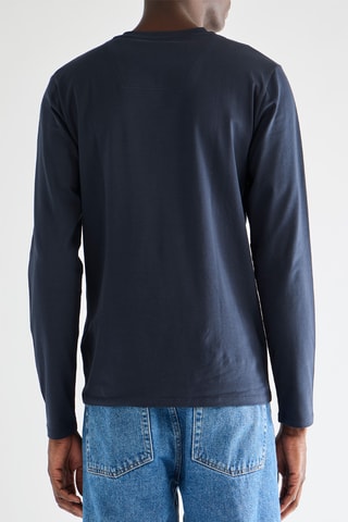 T-shirt slim - Marineblauw