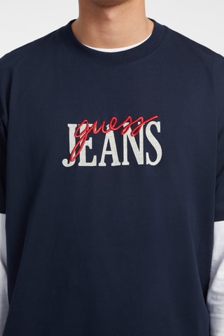 Oversized T-shirt - Donkerblauw
