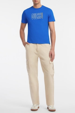 T-shirt slim - Felblauw