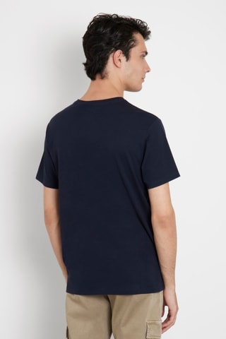 T-shirt slim - Donkerblauw