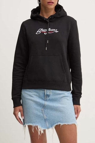 Sweater met capuchon - Zwart
