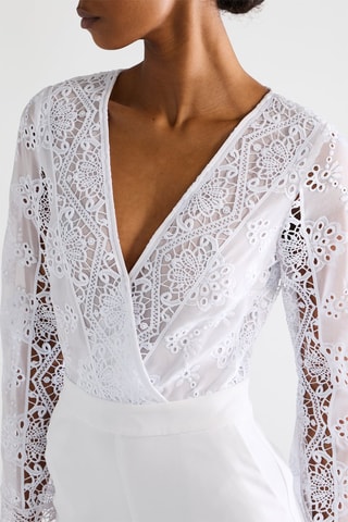 Playsuit 2 Materialen - Wit