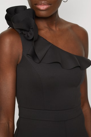 Asymmetrische Jumpsuit - Zwart