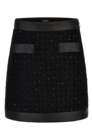 Tweed Minirok  Zwart