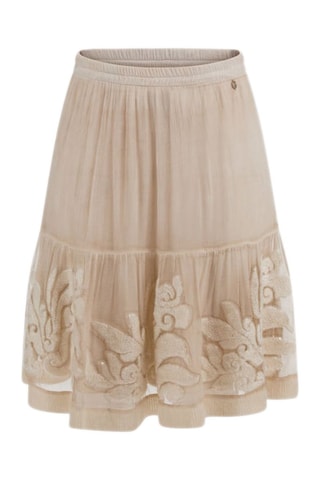 Zijden Rok - Beige