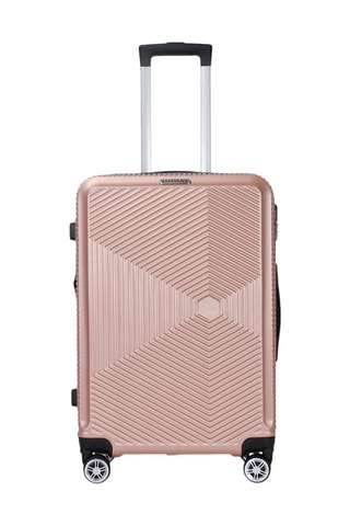 Grote Trolley Luton (L) - 75 cm - Zwart, roze, goudkleurig en zilverkleurig