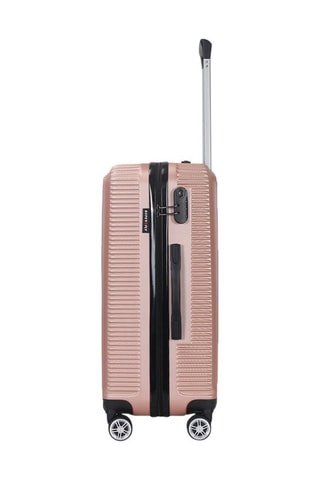 Grote Trolley Luton (L) - 75 cm - Zwart, roze, goudkleurig en zilverkleurig