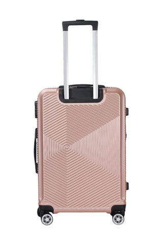 Grote Trolley Luton (L) - 75 cm - Zwart, roze, goudkleurig en zilverkleurig