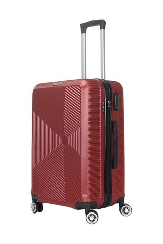 Grote Trolley Luton (L) - 75 cm - Zwart, rood en zilverkleurig