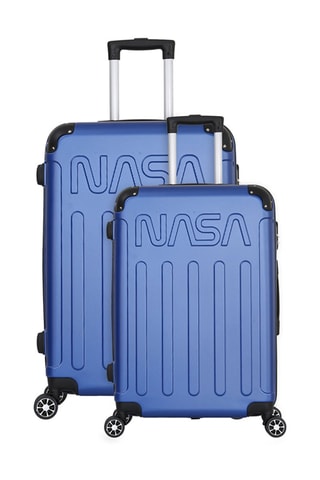 Handbagagetrolley en Weekendtrolley Voyager (S/M) - Blauw