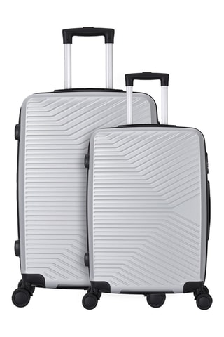 Handbagagetrolley en Weekendtrolley Noma (S/M) - 55/65 cm  - Zilverkleurig