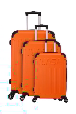Set 3 Trolleys Reistassen Voyager (S/M/L) - Oranje