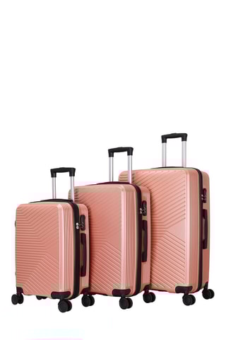 Set van 3 Trolleys Noma (S/M/L) - 55/65/75 cm  - Roségoudkleurig