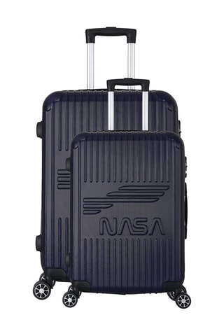 Handbagagetrolley en Weekendtrolley Enterprise (S/M) ( Marineblauw - Marineblauw