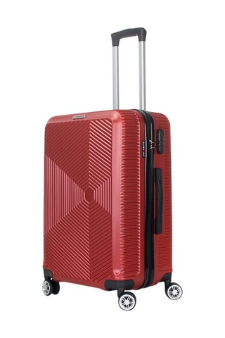 Set 3 Trolleys Luton (S/M/L) - 55 / 65 / 75 cm - Rood