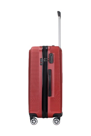 Set 3 Trolleys Luton (S/M/L) - 55 / 65 / 75 cm - Rood