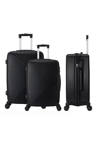 Set van 3 Trolleys Noma (S/M/L) - 55/65/75 cm - Zwart