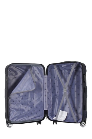 Weekendtrolley Palace (M) - 65 cm - Zwart, blauw en zilverkleurig