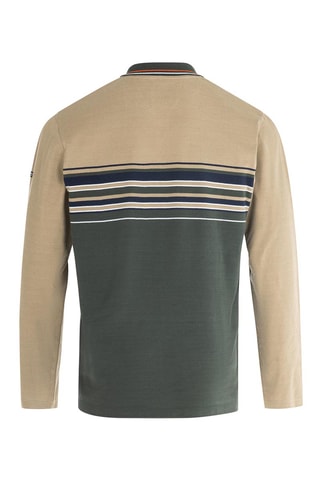 Polo - Donkergroen en Beige