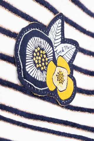 Short - Blanc et indigo
