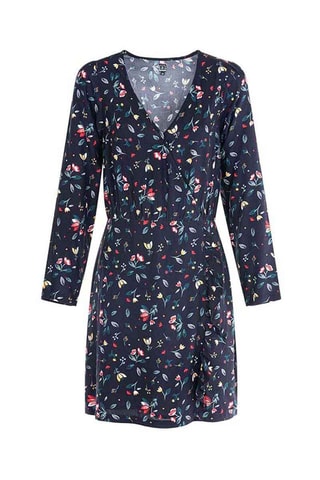 Robe midi Isabo - Bleu nuit - Terre de Marins