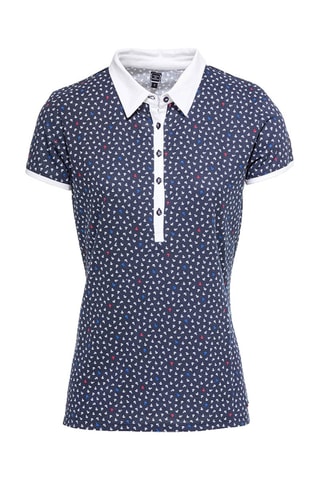 Polo Laby - Bleu marine et blanc 