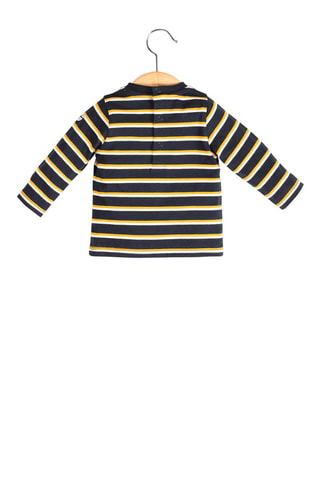 T-shirt rayé Istigri - Noir - Terre de Marins