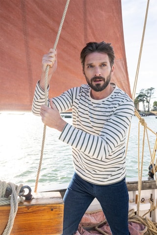 Pull Ecohol - Ecru et kaki - Terre de Marins