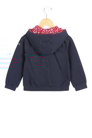 Veste à capuche Acoeur - Bleu marine et rouge 