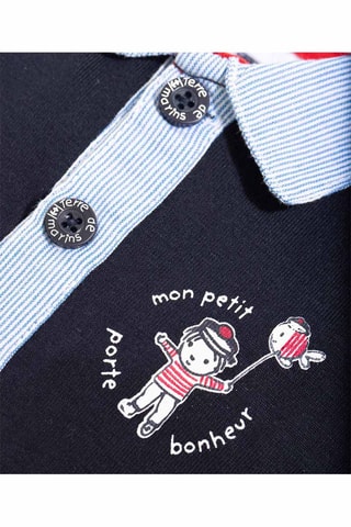 Polo Azilo - Bleu marine - Terre de Marins
