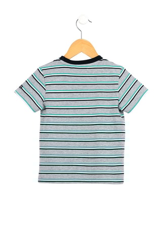 T-shirt rayé Milleo - Gris clair chiné - Terre de Marins