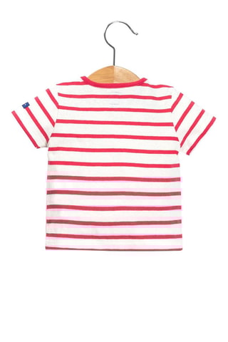 T-shirt Pestelan - Blanc et rose - Terre de Marins
