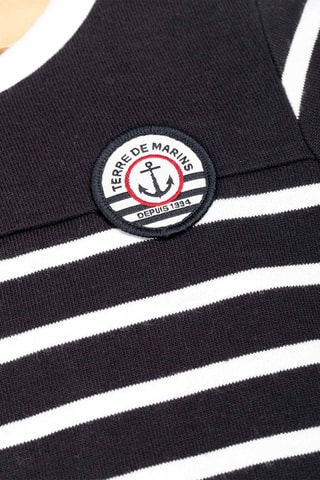T-shirt Caltis - Bleu marine et blanc - Terre de Marins