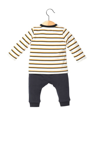 T-shirt rayé et pantalon Ilri - Bleu marine et blanc - Terre de Marins