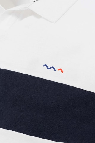 Polo Harpix - Blanc et noir - Terre de Marins