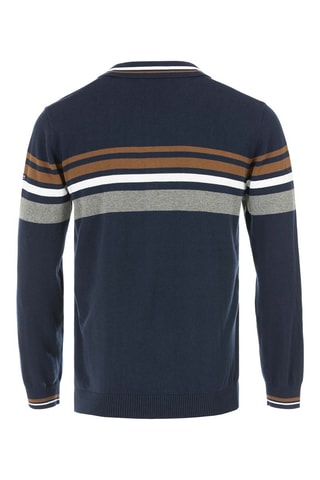 Pull - Bleu et camel - Terre de Marins