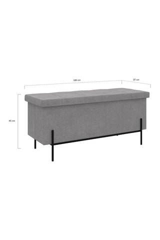 Banc-coffre - Gris
