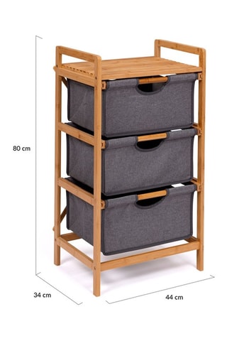 Meuble de rangement 3 tiroirs Maya - 100 x 40 x 55 cm