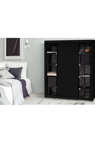 Armoire de rangement 3 portes - Noir