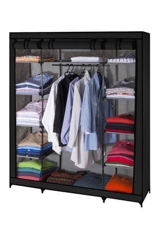 Armoire de rangement 3 portes - Noir